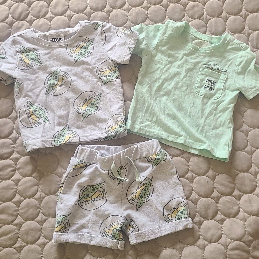 Star Wars Mint Green Baby Yoda Outfit